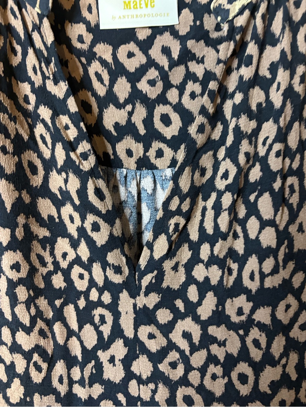 EUC Maeve by Anthropologie Juno Mixed Animal Leopard Print Dress Size small - Picture 6 of 9